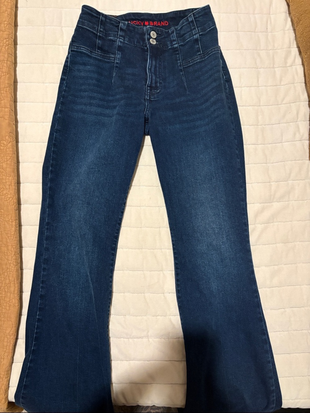 Lucky Brand High Rise Stevie Flare Jeans — Size 27 Indigo Wash